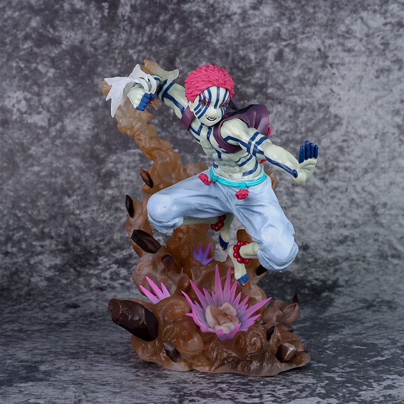 Anime Display Statue With Dramatic Fantasy Action Diorama
