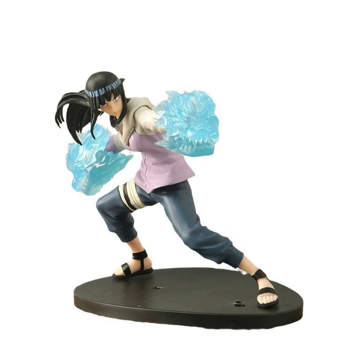 Hinata Anime Figure With Dynamic Blue Chakra Effects