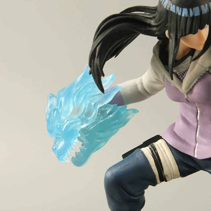 Hinata Anime Figure With Dynamic Blue Chakra Effects