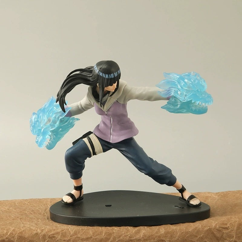 Hinata Anime Figure With Dynamic Blue Chakra Effects