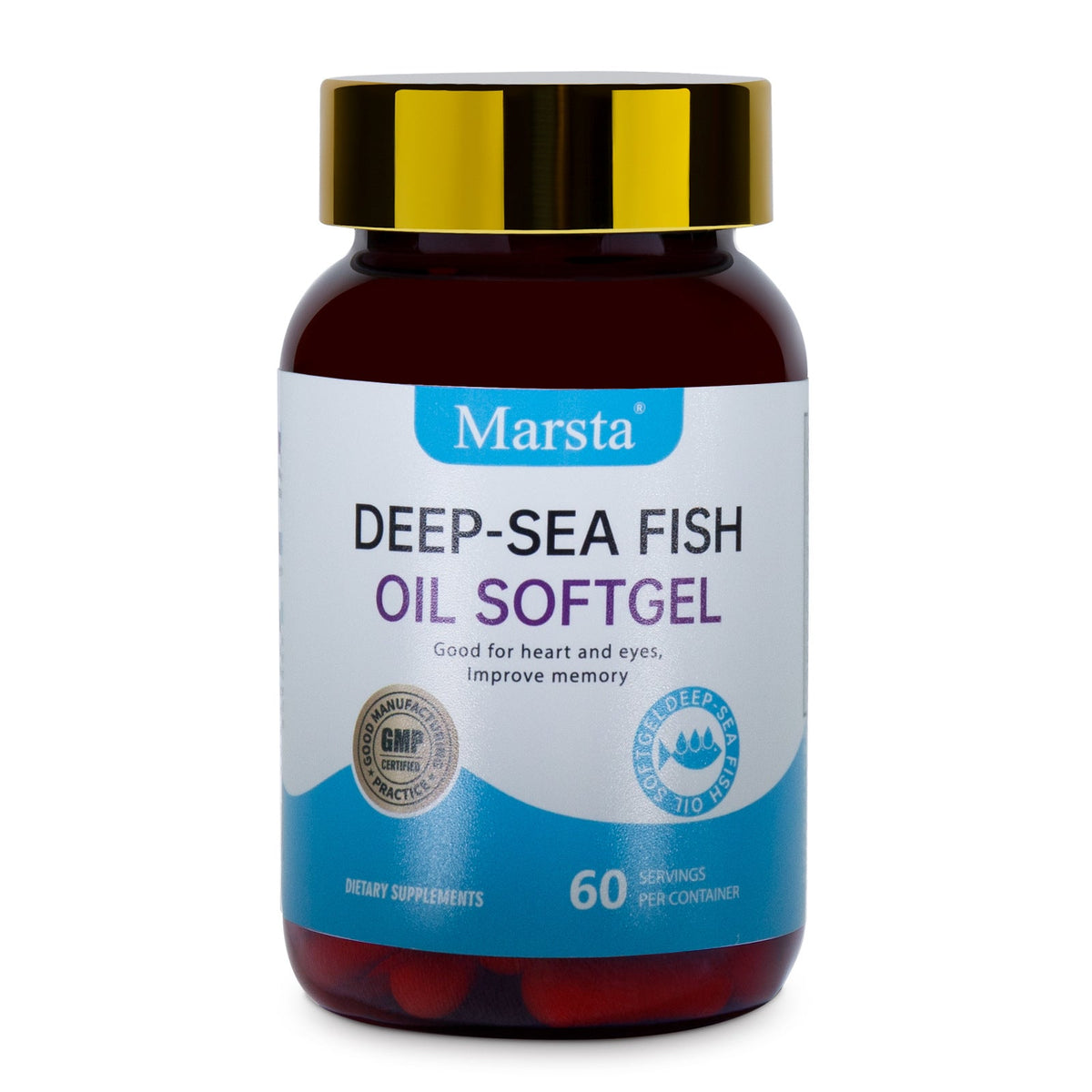 Deep Sea Fish Oil Softgels for Heart & Eye Support