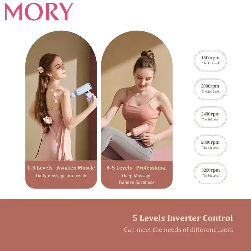 Percussion Massage Gun with 30-Day Battery for Recovery