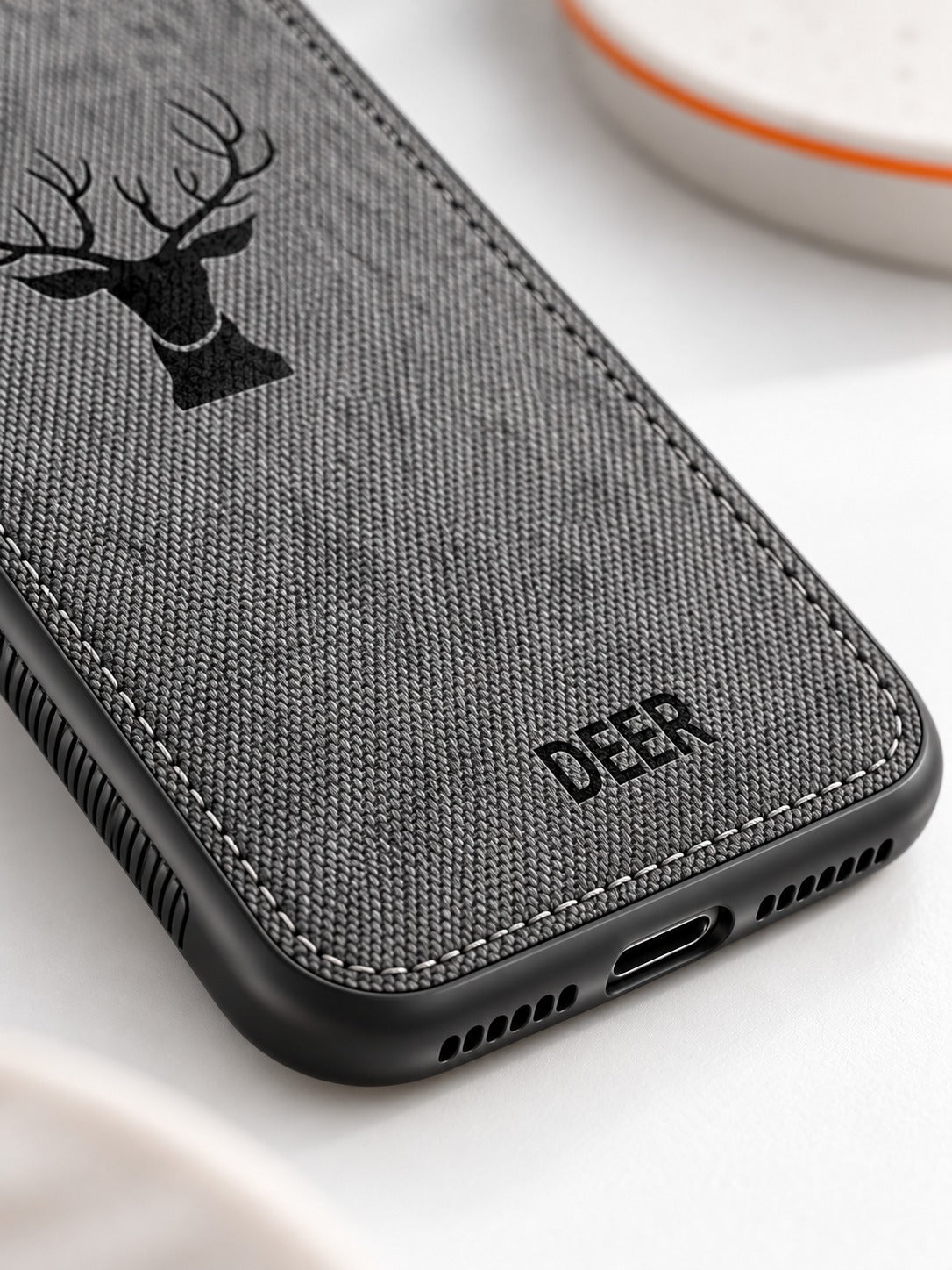 Fabric Stag Phone Case for Huawei Honor Soft Silicone