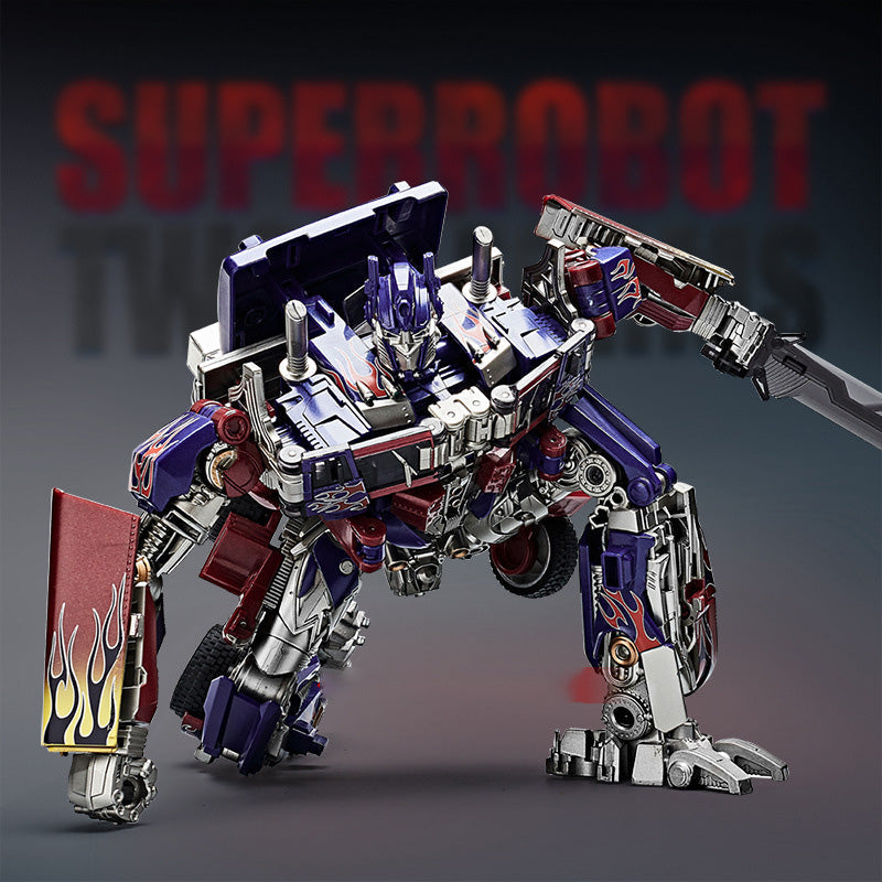 Transforming Robot Toy with Alloy-Style Display Detail