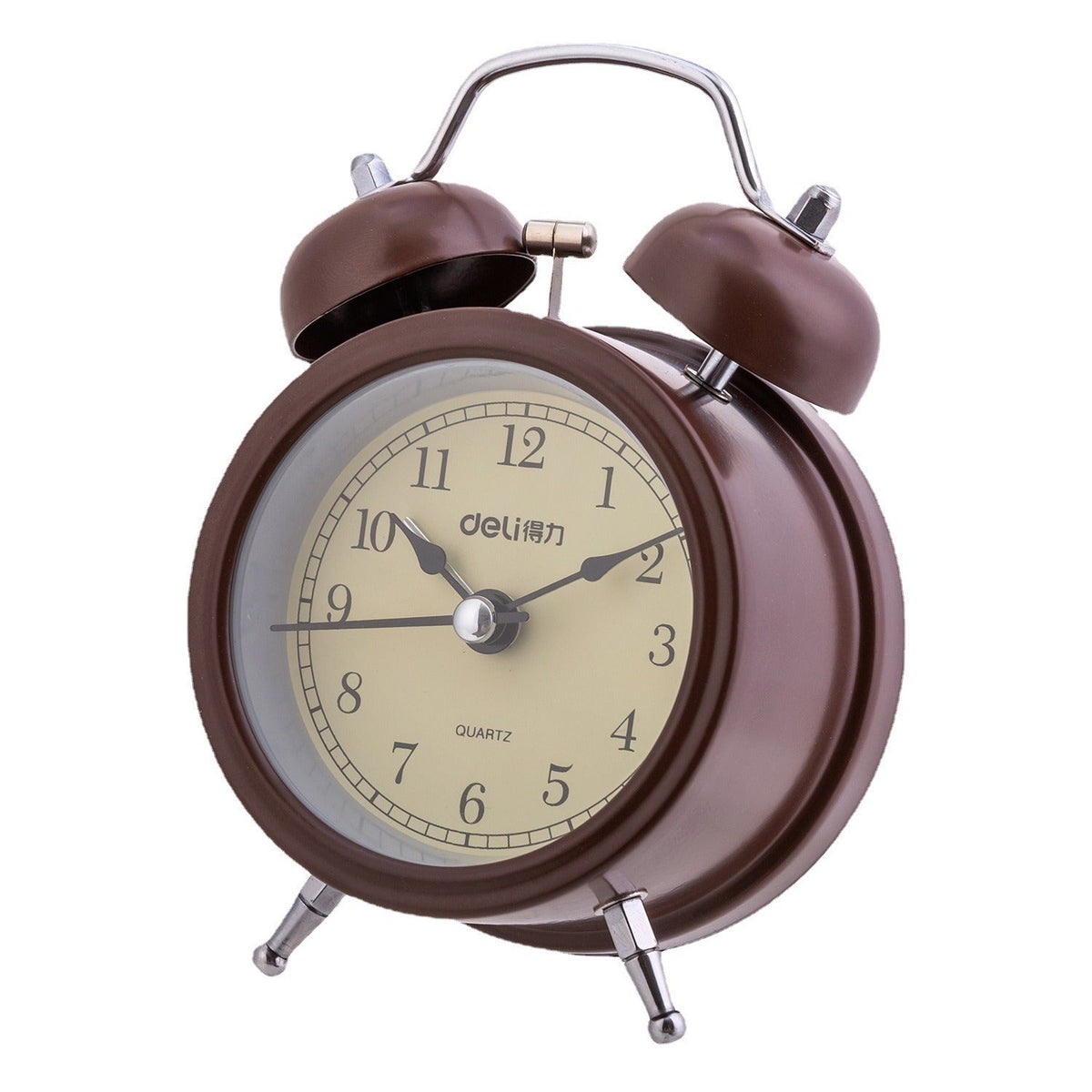 Vintage Alarm Clock With Luminous Hands & Twin Bells