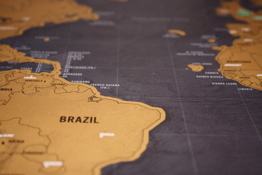 Scratch-Off World Map for Travel Memories and Decor