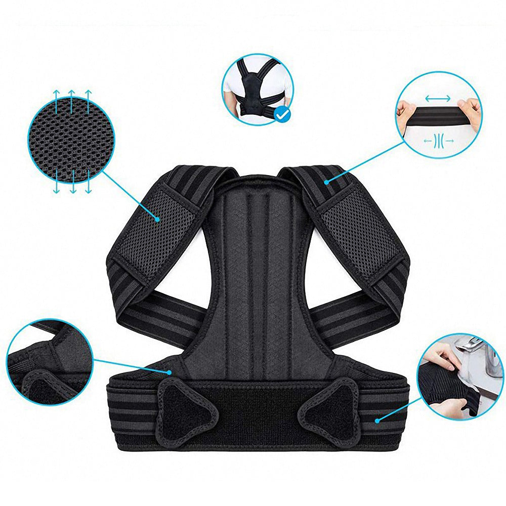Posture Corrector Brace for Desk Work, Adults & Kids