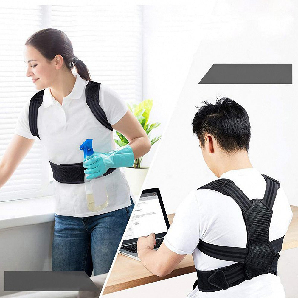 Posture Corrector Brace for Desk Work, Adults & Kids