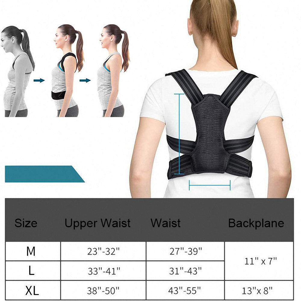 Posture Corrector Brace for Desk Work, Adults & Kids
