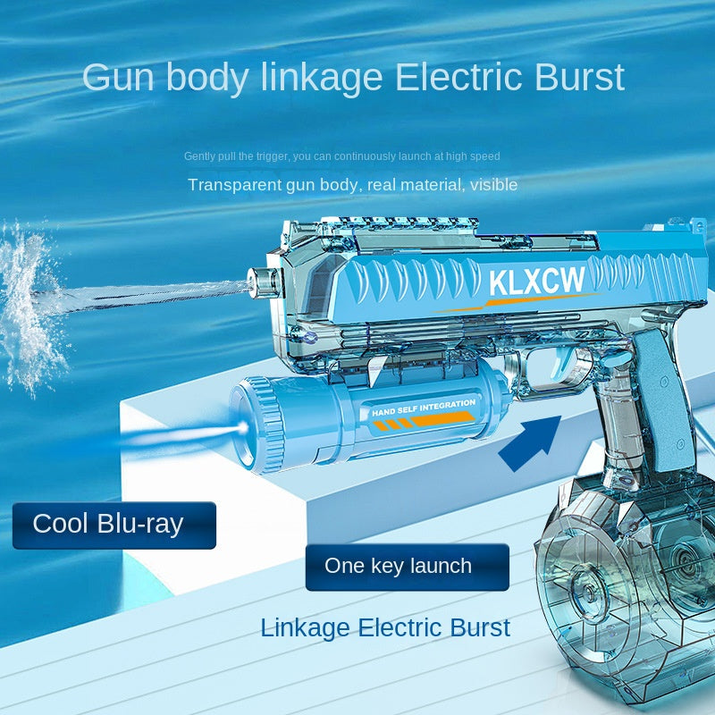 Electric Water Gun With Continuous Burst & Manual Play