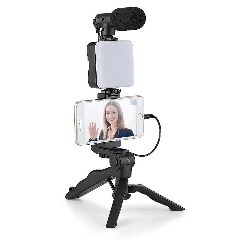 Phone Video Kit with Mic, LED Fill Light and Tripod Grip