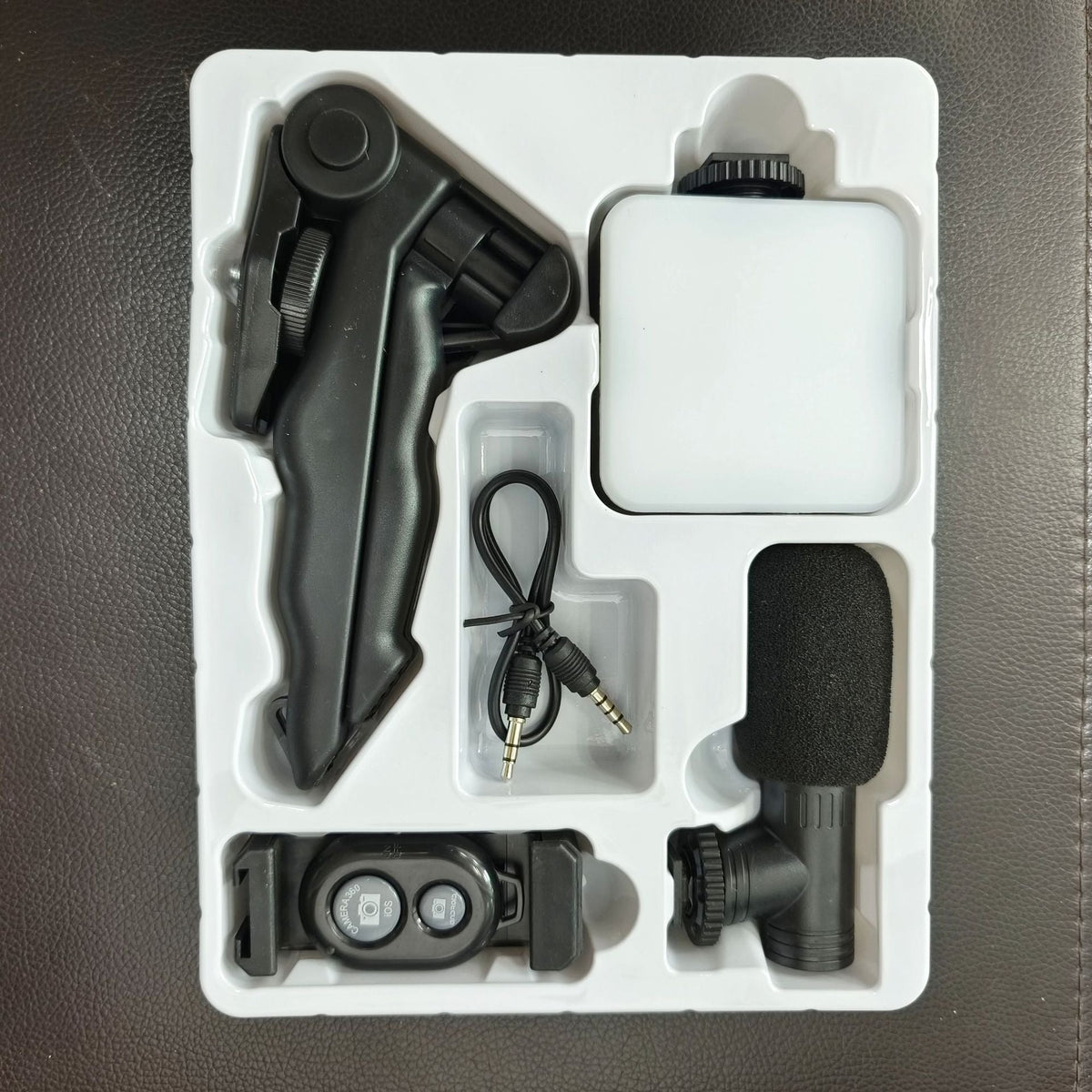 Phone Video Kit with Mic, LED Fill Light and Tripod Grip
