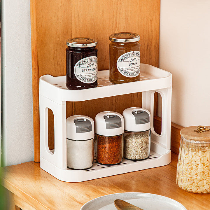 Two-Tier Makeup Organizer for Vanity and Desk Storage