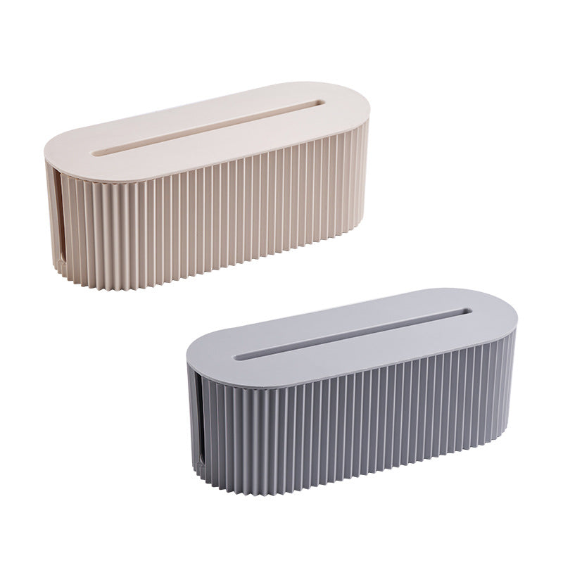 Desktop Cable Organizer Box to Hide Power Strip Clutter