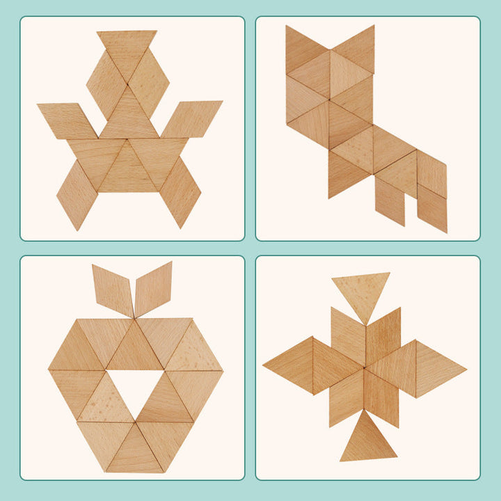 Wooden Preschool Puzzles for Hands-On Learning Play