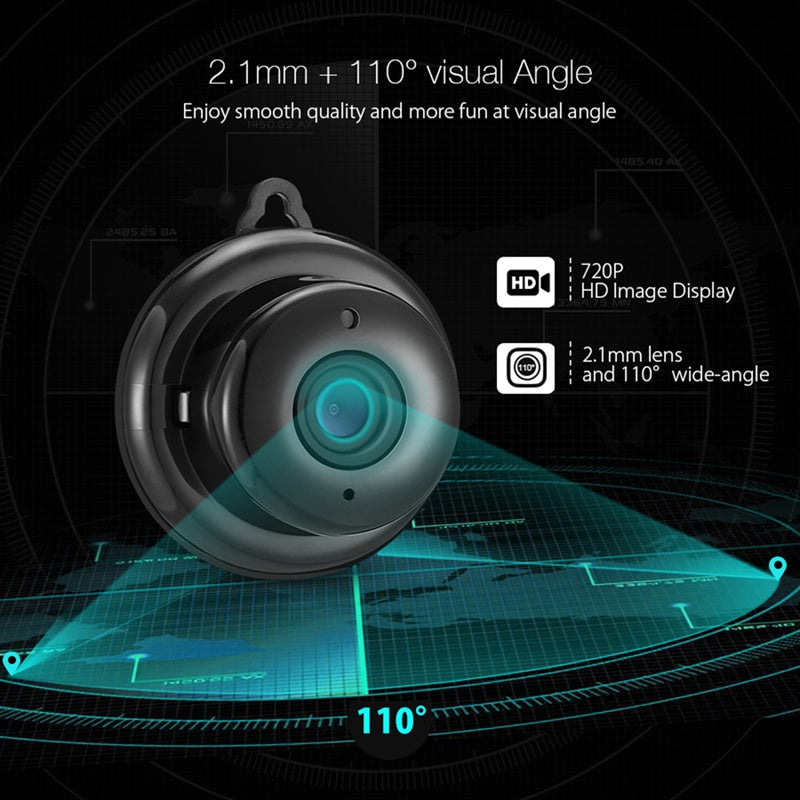 Wi-Fi Indoor Security Camera with Night Vision & Alerts