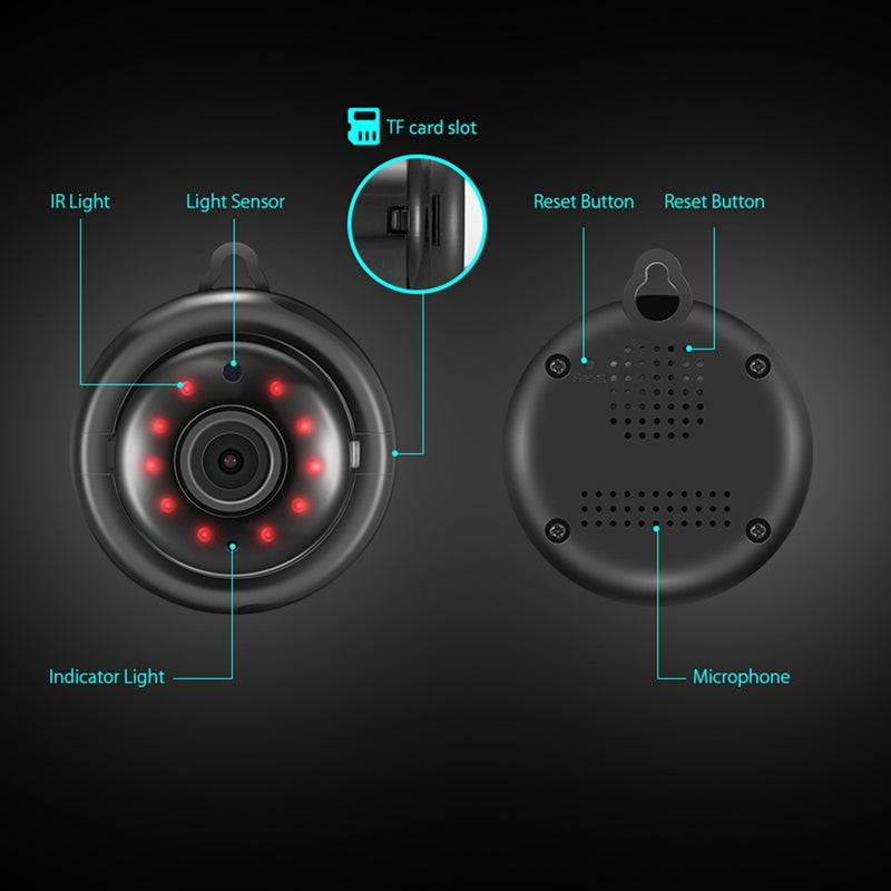 Wi-Fi Indoor Security Camera with Night Vision & Alerts