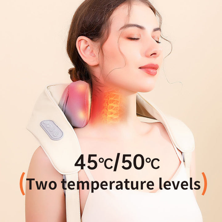 Heated Neck and Shoulder Massager with Deep Kneading