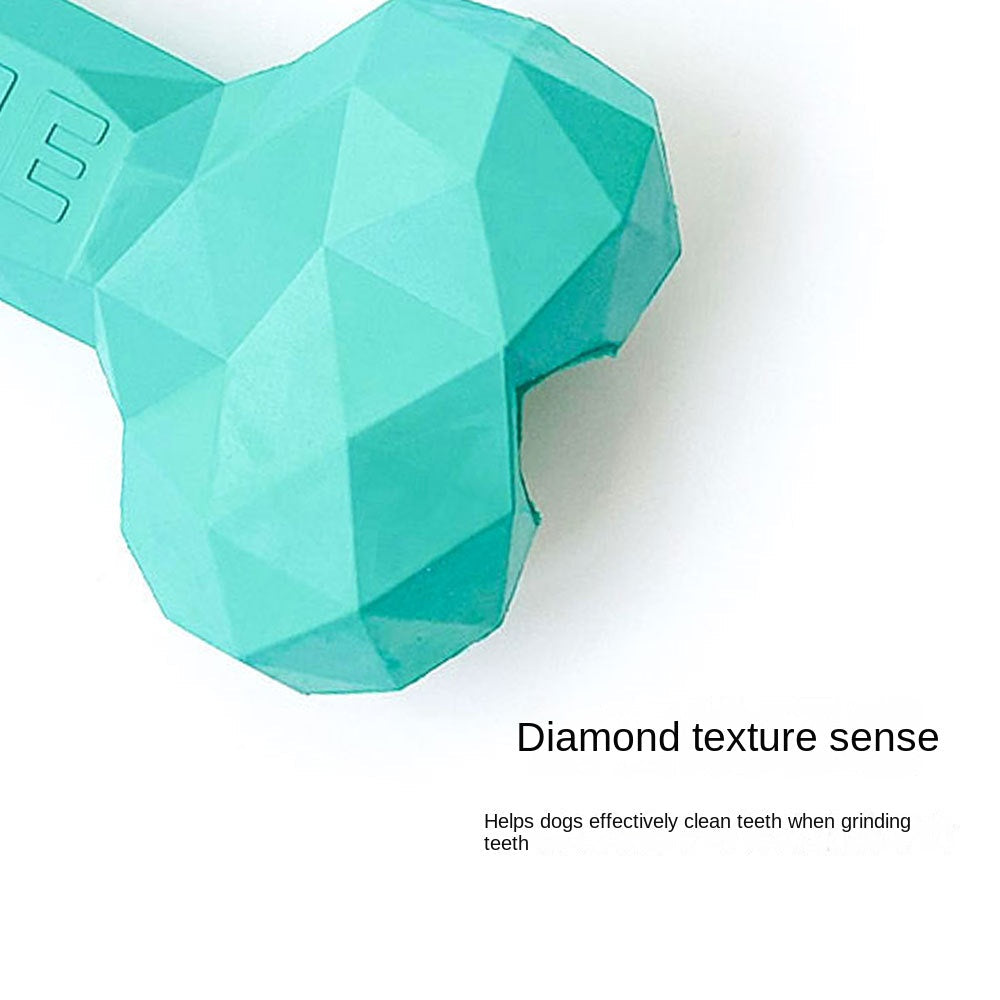 Dog Slow-Feeding Chew Toy with Diamond Bone Texture