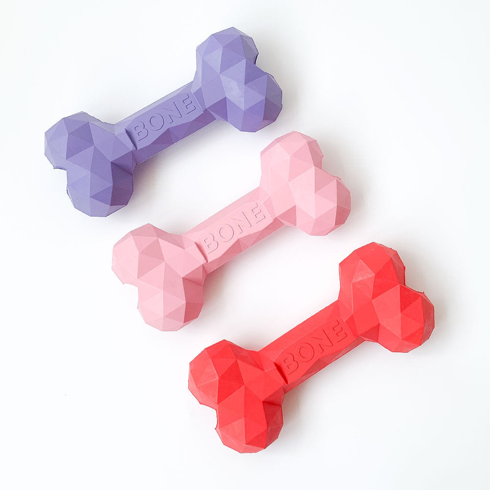 Dog Slow-Feeding Chew Toy with Diamond Bone Texture