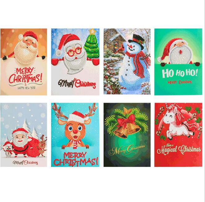Diamond Painting Christmas Greeting Cards DIY Craft