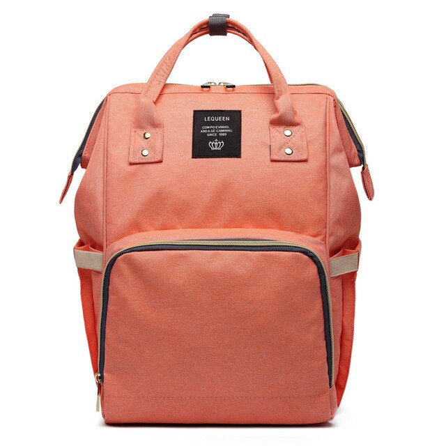 Large-Capacity Diaper Bag Backpack With Bottle Storage
