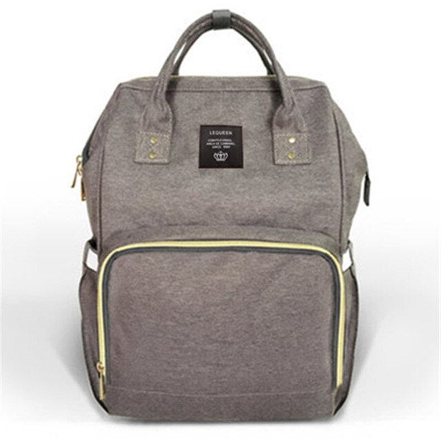 Large-Capacity Diaper Bag Backpack With Bottle Storage