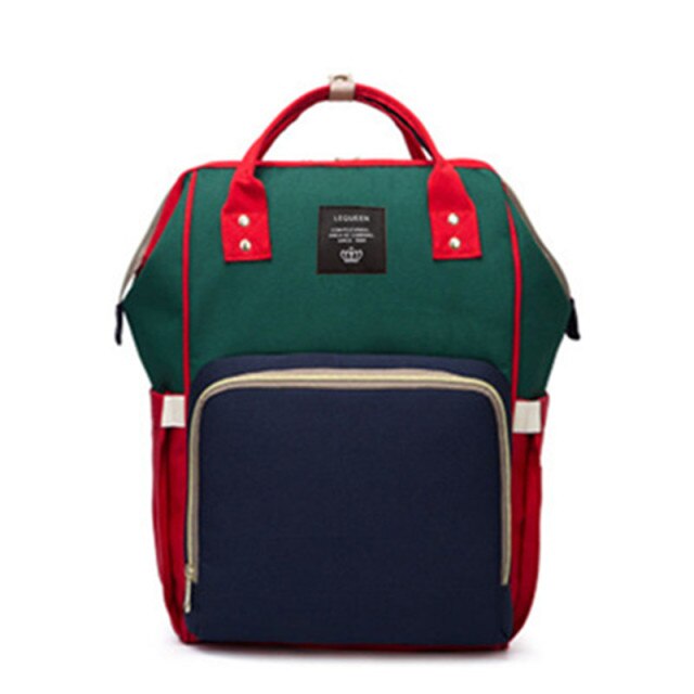 Large-Capacity Diaper Bag Backpack With Bottle Storage