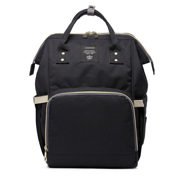 Large-Capacity Diaper Bag Backpack With Bottle Storage