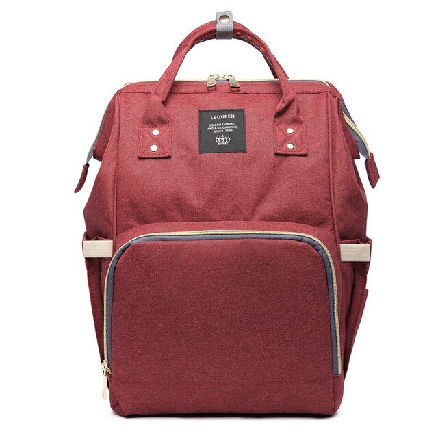 Large-Capacity Diaper Bag Backpack With Bottle Storage