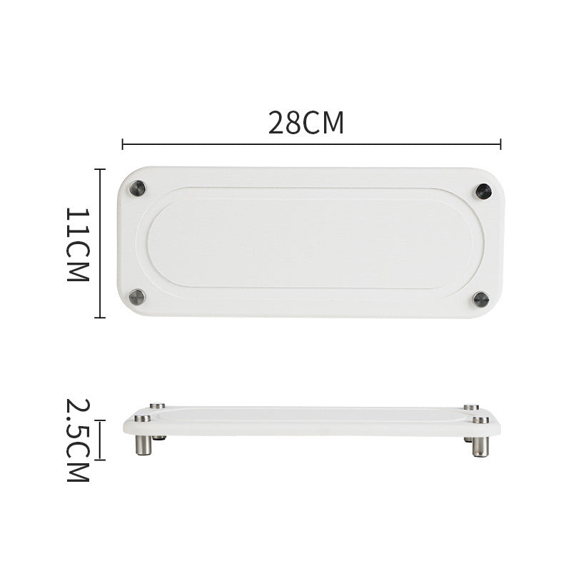 Wave-Textured Vanity Tray for Cosmetics and Jewelry