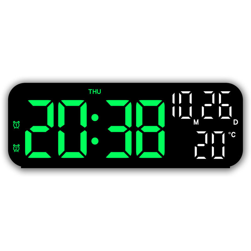 Digital Alarm Clock With Temperature & Date Display