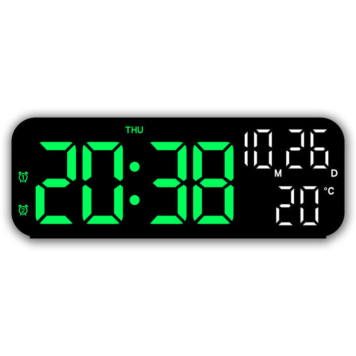 Digital Alarm Clock With Temperature & Date Display