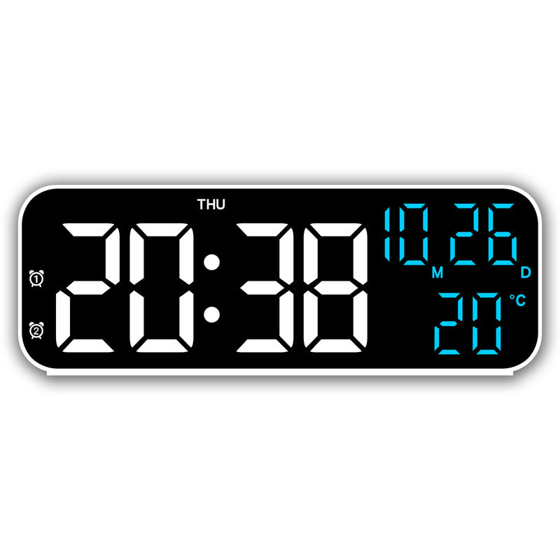 Digital Alarm Clock With Temperature & Date Display