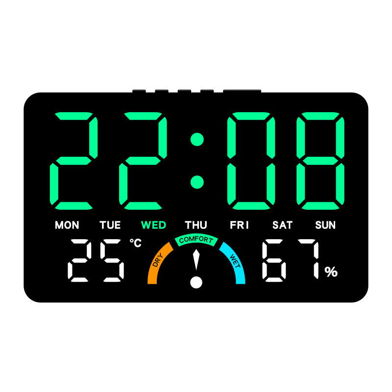 Digital Alarm Clock with Temperature & Humidity Display