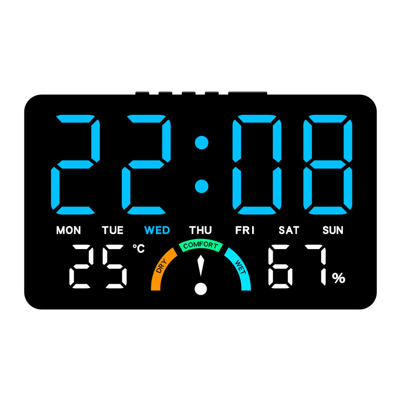 Digital Alarm Clock with Temperature & Humidity Display