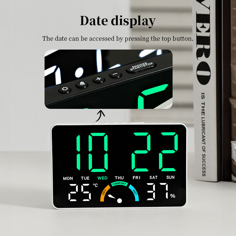 Digital Alarm Clock with Temperature & Humidity Display