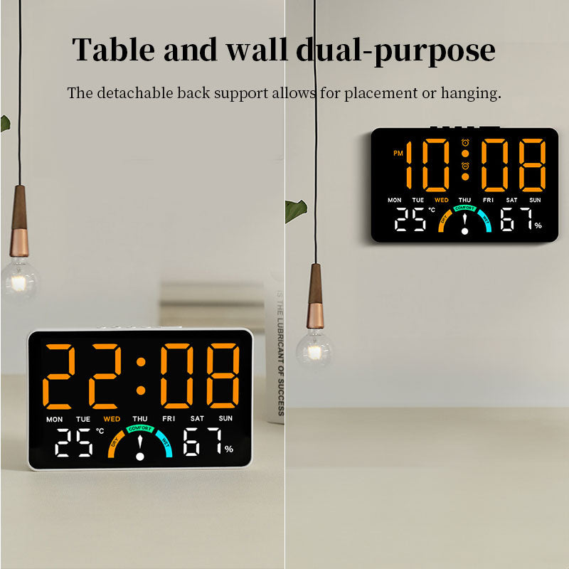 Digital Alarm Clock with Temperature & Humidity Display
