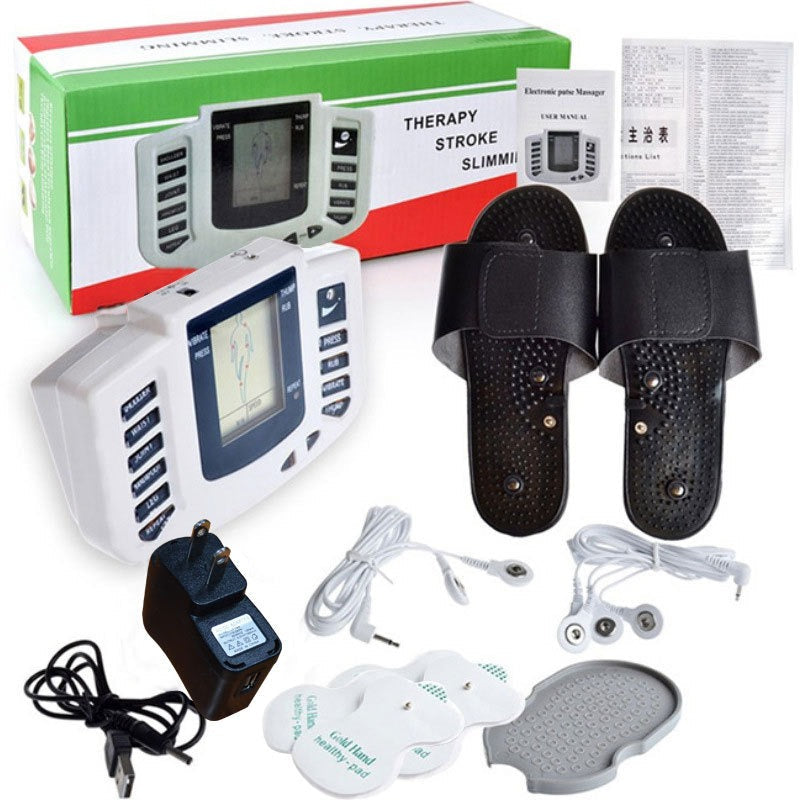 Electronic Pulse Massager with Foot Therapy Slippers