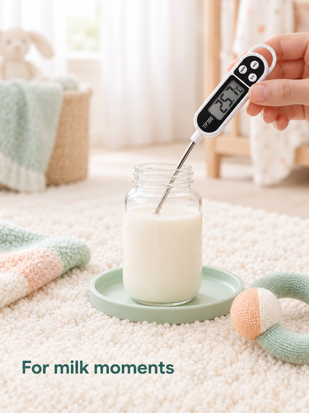 Digital Pen Food Thermometer for BBQ, Baking & Baby Milk
