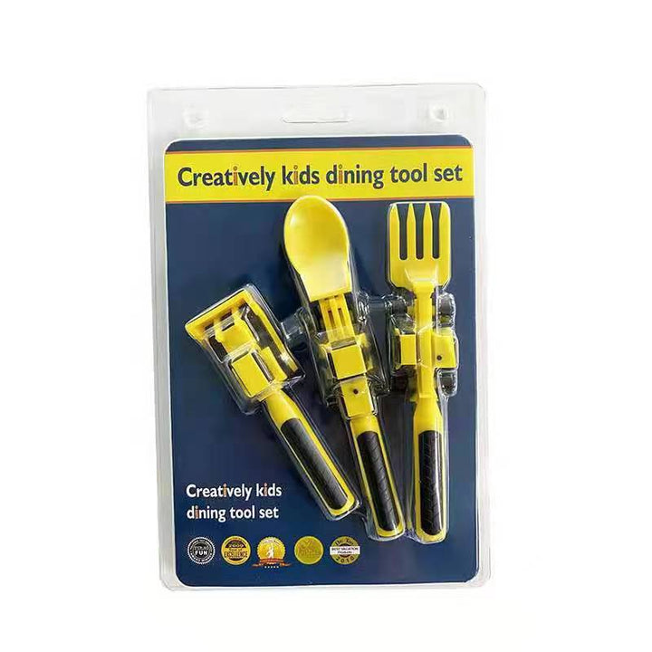 Construction Utensil Set for Kids | Playful Mealtimes