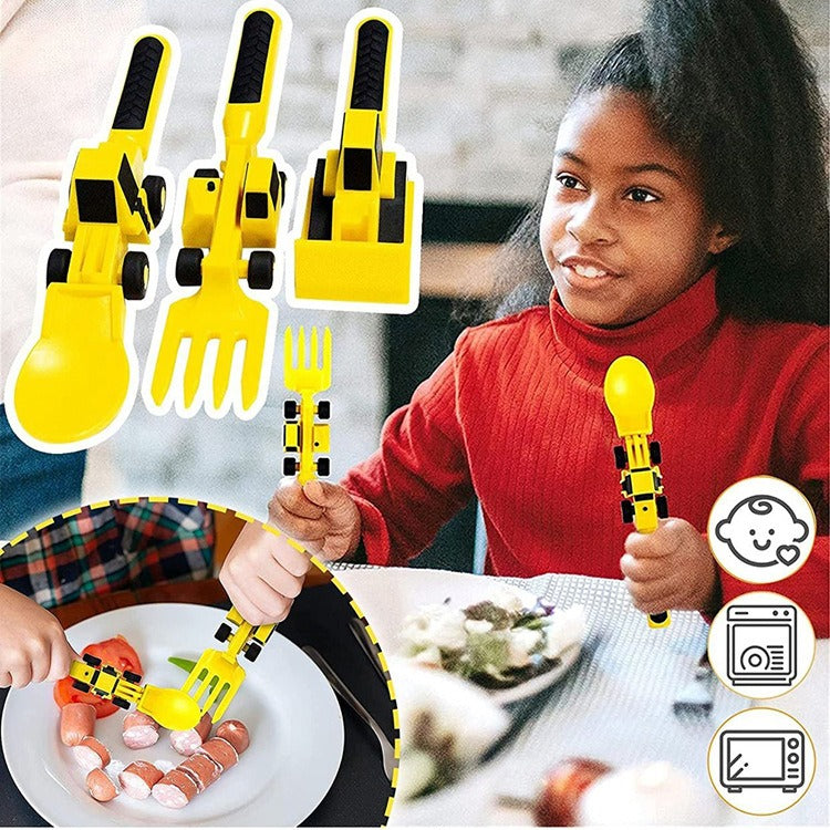 Kids Construction Tableware Set for Happier Mealtimes