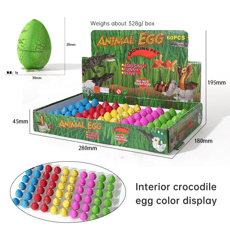 Dinosaur Egg Hatch Toys – 60pc Water Surprise Set