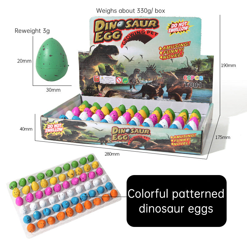 Dinosaur Egg Hatch Toys – 60pc Water Surprise Set