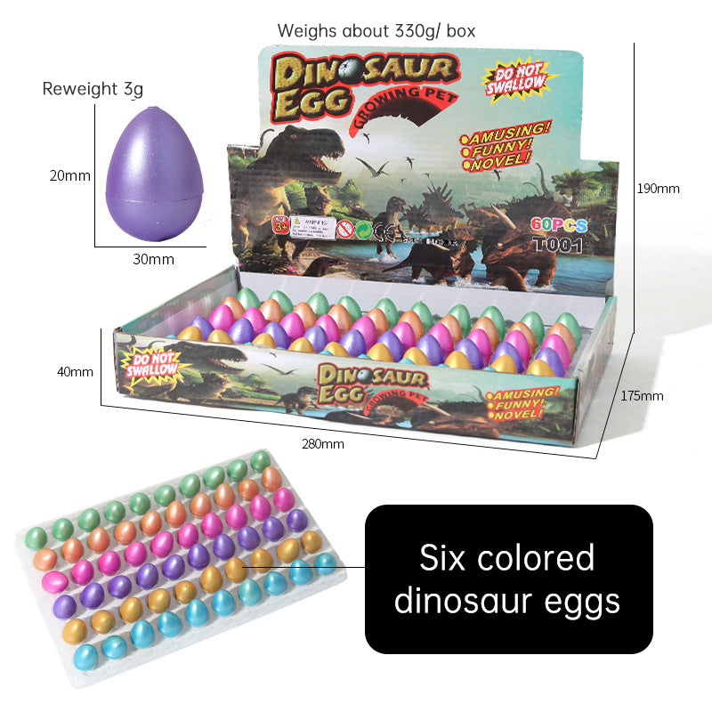 Dinosaur Egg Hatch Toys – 60pc Water Surprise Set