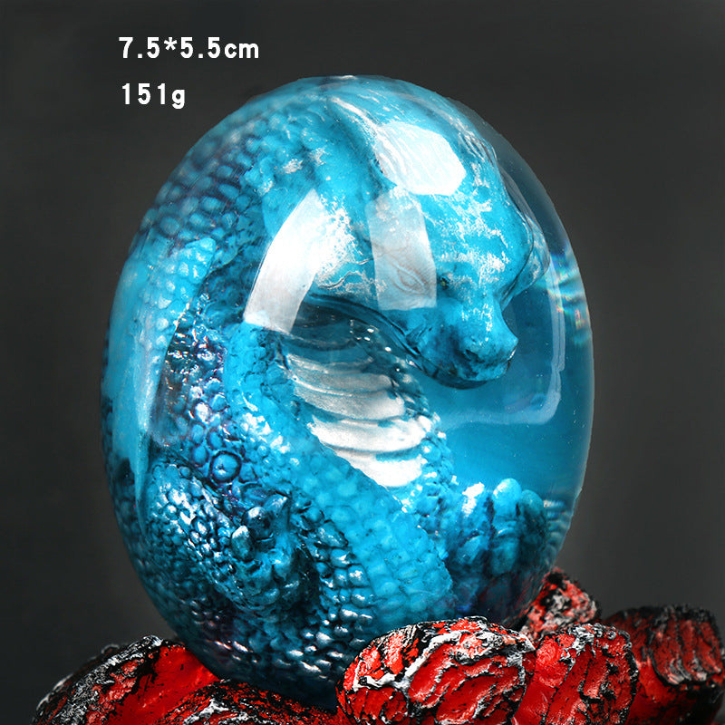 Dinosaur Egg Resin Ornament – Glowing Lava Fantasy