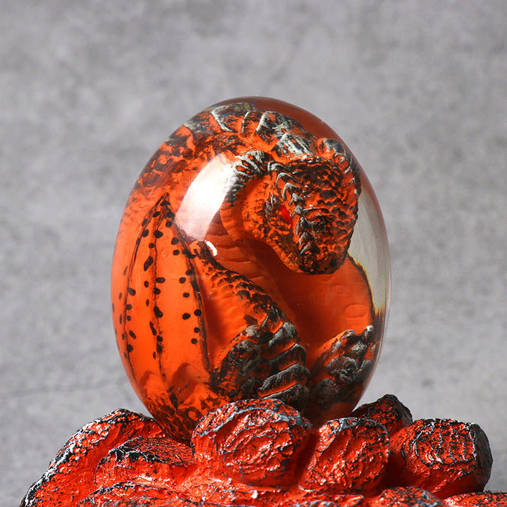 Dinosaur Egg Resin Ornament – Glowing Lava Fantasy