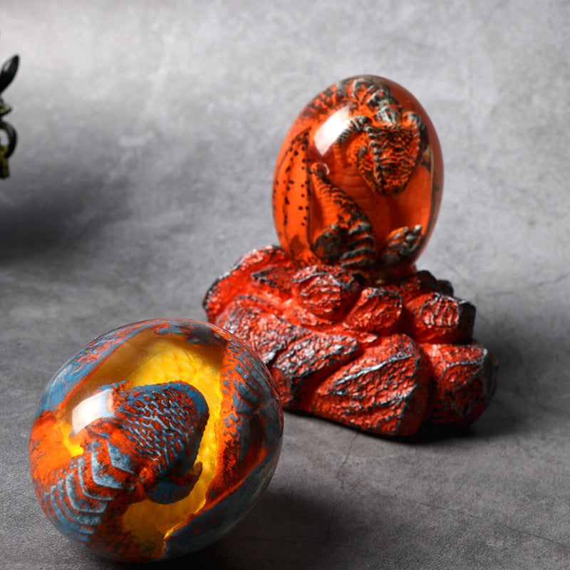 Dinosaur Egg Resin Ornament – Glowing Lava Fantasy