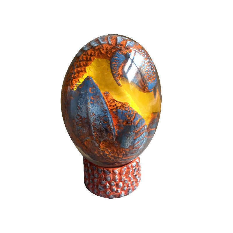 Dinosaur Egg Resin Ornament – Glowing Lava Fantasy
