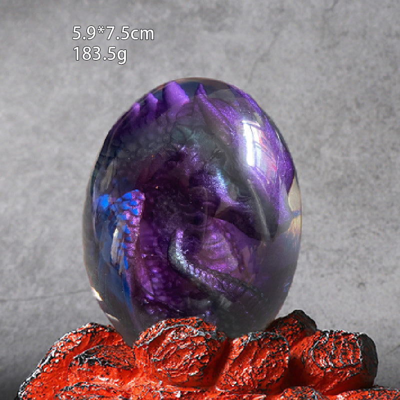 Dinosaur Egg Resin Ornament – Glowing Lava Fantasy